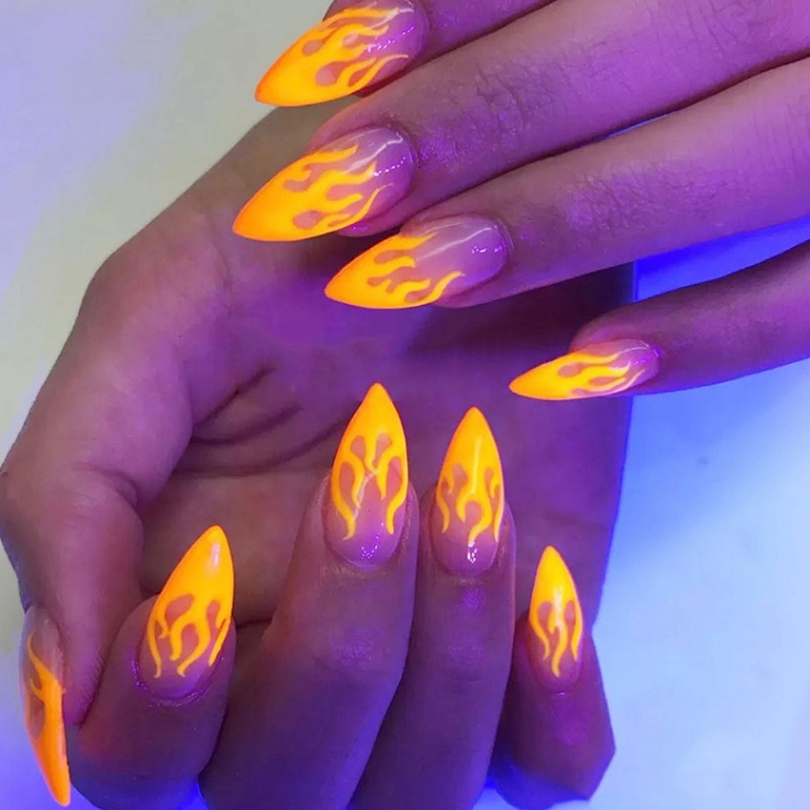 flame nail art checkerboard nail art| Alibaba.com